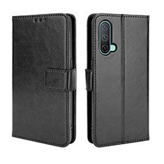 Funda de Cuero Cartera con Soporte Carcasa BY5 para OnePlus Nord CE 5G Negro