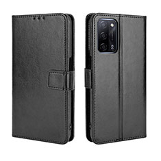 Funda de Cuero Cartera con Soporte Carcasa BY5 para Oppo A55 5G Negro