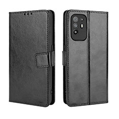 Funda de Cuero Cartera con Soporte Carcasa BY5 para Oppo A94 5G Negro