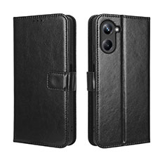 Funda de Cuero Cartera con Soporte Carcasa BY5 para Realme 10 4G Negro