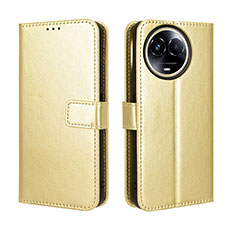 Funda de Cuero Cartera con Soporte Carcasa BY5 para Realme 11X 5G Oro