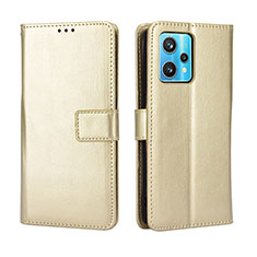 Funda de Cuero Cartera con Soporte Carcasa BY5 para Realme 9 4G Oro