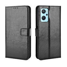 Funda de Cuero Cartera con Soporte Carcasa BY5 para Realme 9i 4G Negro