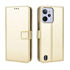 Funda de Cuero Cartera con Soporte Carcasa BY5 para Realme C31 Oro