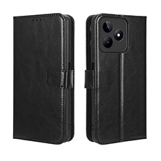 Funda de Cuero Cartera con Soporte Carcasa BY5 para Realme C51 Negro