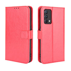 Funda de Cuero Cartera con Soporte Carcasa BY5 para Realme GT Master 5G Rojo