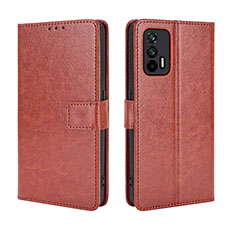 Funda de Cuero Cartera con Soporte Carcasa BY5 para Realme GT Neo 2T 5G Marron