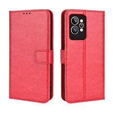 Funda de Cuero Cartera con Soporte Carcasa BY5 para Realme GT2 Pro 5G Rojo