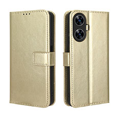 Funda de Cuero Cartera con Soporte Carcasa BY5 para Realme Narzo N55 Oro