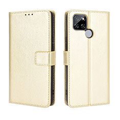 Funda de Cuero Cartera con Soporte Carcasa BY5 para Realme Q2i 5G Oro