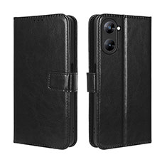 Funda de Cuero Cartera con Soporte Carcasa BY5 para Realme Q5x 5G Negro