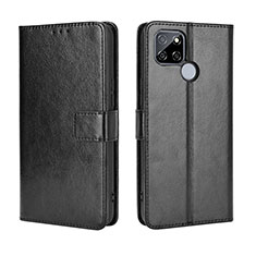 Funda de Cuero Cartera con Soporte Carcasa BY5 para Realme V3 5G Negro