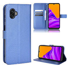 Funda de Cuero Cartera con Soporte Carcasa BY5 para Samsung Galaxy XCover 6 Pro 5G Azul