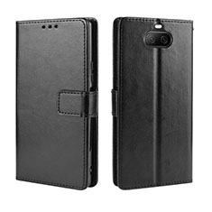 Funda de Cuero Cartera con Soporte Carcasa BY5 para Sony Xperia 8 Negro