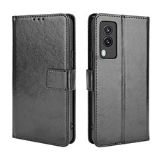 Funda de Cuero Cartera con Soporte Carcasa BY5 para Vivo V21e 5G Negro