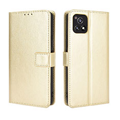 Funda de Cuero Cartera con Soporte Carcasa BY5 para Vivo Y52s 5G Oro