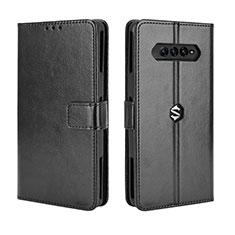 Funda de Cuero Cartera con Soporte Carcasa BY5 para Xiaomi Black Shark 4 5G Negro