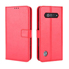 Funda de Cuero Cartera con Soporte Carcasa BY5 para Xiaomi Black Shark 5 RS 5G Rojo