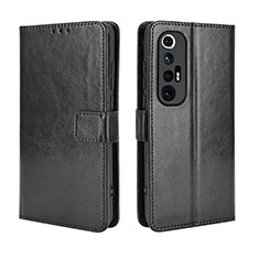 Funda de Cuero Cartera con Soporte Carcasa BY5 para Xiaomi Mi 10S 5G Negro