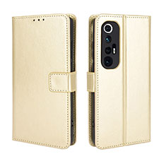 Funda de Cuero Cartera con Soporte Carcasa BY5 para Xiaomi Mi 10S 5G Oro