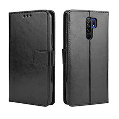 Funda de Cuero Cartera con Soporte Carcasa BY5 para Xiaomi Poco M2 Negro