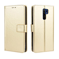 Funda de Cuero Cartera con Soporte Carcasa BY5 para Xiaomi Poco M2 Oro