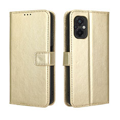 Funda de Cuero Cartera con Soporte Carcasa BY5 para Xiaomi Poco M5 4G Oro