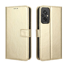 Funda de Cuero Cartera con Soporte Carcasa BY5 para Xiaomi Redmi 11 Prime 4G Oro