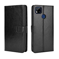 Funda de Cuero Cartera con Soporte Carcasa BY5 para Xiaomi Redmi 9 Activ Negro