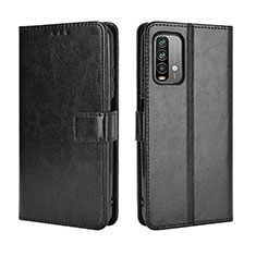 Funda de Cuero Cartera con Soporte Carcasa BY5 para Xiaomi Redmi 9 Power Negro