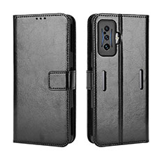 Funda de Cuero Cartera con Soporte Carcasa BY5 para Xiaomi Redmi K50 Gaming 5G Negro