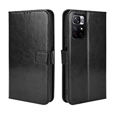 Funda de Cuero Cartera con Soporte Carcasa BY5 para Xiaomi Redmi Note 11 5G Negro