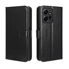 Funda de Cuero Cartera con Soporte Carcasa BY5 para Xiaomi Redmi Note 12 4G Negro