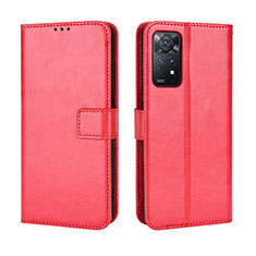 Funda de Cuero Cartera con Soporte Carcasa BY5 para Xiaomi Redmi Note 12 Pro 4G Rojo