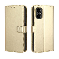 Funda de Cuero Cartera con Soporte Carcasa BY5 para Xiaomi Redmi Note 12R Pro 5G Oro