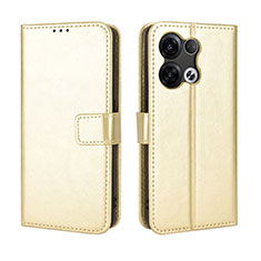 Funda de Cuero Cartera con Soporte Carcasa BY5 para Xiaomi Redmi Note 13 5G Oro