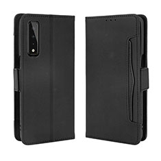 Funda de Cuero Cartera con Soporte Carcasa BY6 para LG Stylo 7 Negro