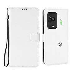 Funda de Cuero Cartera con Soporte Carcasa BY6 para Xiaomi Black Shark 5 Pro 5G Blanco