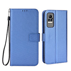 Funda de Cuero Cartera con Soporte Carcasa BY6 para Xiaomi Civi 5G Azul