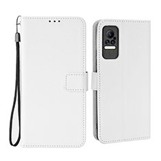 Funda de Cuero Cartera con Soporte Carcasa BY6 para Xiaomi Civi 5G Blanco