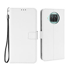 Funda de Cuero Cartera con Soporte Carcasa BY6 para Xiaomi Mi 10i 5G Blanco