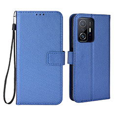 Funda de Cuero Cartera con Soporte Carcasa BY6 para Xiaomi Mi 11T 5G Azul