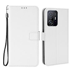 Funda de Cuero Cartera con Soporte Carcasa BY6 para Xiaomi Mi 11T 5G Blanco