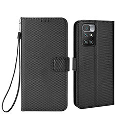 Funda de Cuero Cartera con Soporte Carcasa BY6 para Xiaomi Redmi 10 (2022) Negro