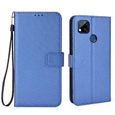 Funda de Cuero Cartera con Soporte Carcasa BY6 para Xiaomi Redmi 10A 4G Azul