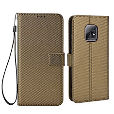 Funda de Cuero Cartera con Soporte Carcasa BY6 para Xiaomi Redmi 10X 5G Marron