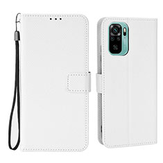 Funda de Cuero Cartera con Soporte Carcasa BY6 para Xiaomi Redmi Note 10 4G Blanco