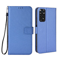 Funda de Cuero Cartera con Soporte Carcasa BY6 para Xiaomi Redmi Note 11 4G (2022) Azul