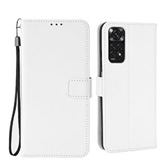 Funda de Cuero Cartera con Soporte Carcasa BY6 para Xiaomi Redmi Note 11 4G (2022) Blanco