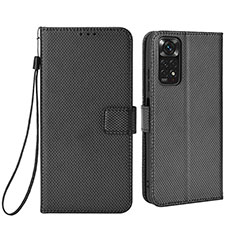 Funda de Cuero Cartera con Soporte Carcasa BY6 para Xiaomi Redmi Note 11 4G (2022) Negro